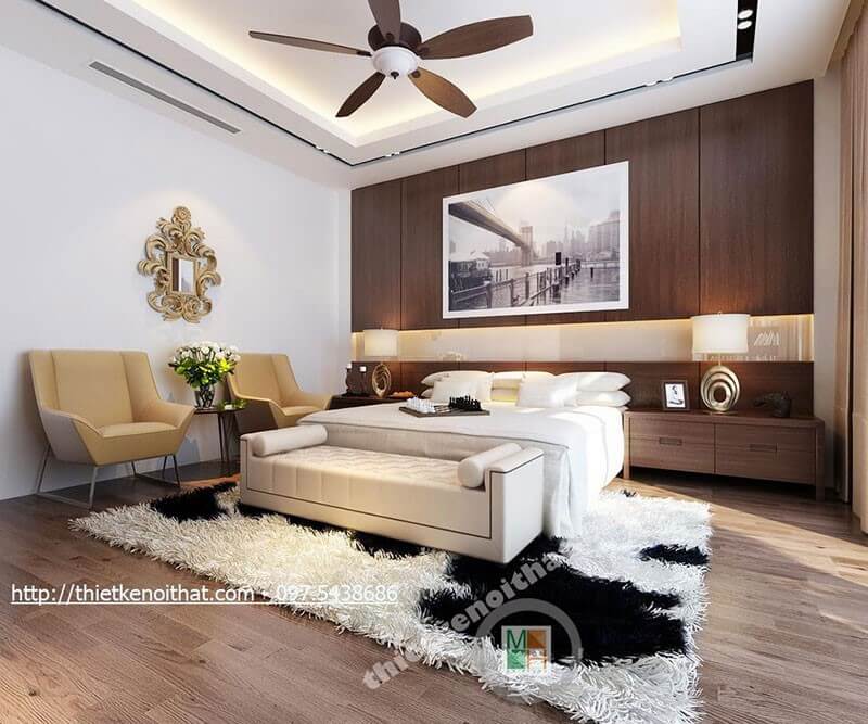 Giường ngủ chung cư hiện đại Giường ngủ chung cư hiện đại