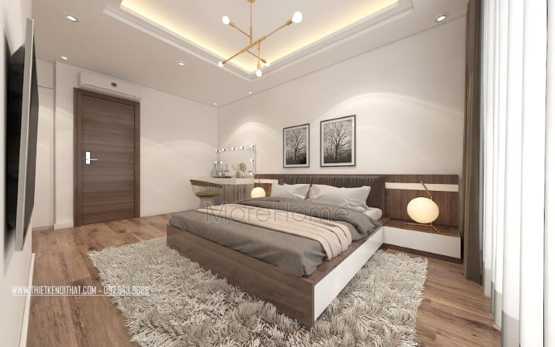 Giường ngủ gỗ công nghiệp Giường ngủ gỗ công nghiệp