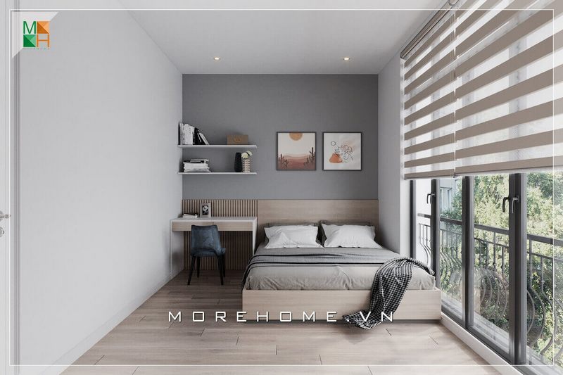 Mẫu 2 tranh canvas họa tiết rất sống động được đặt đầu giường rất sang trọng.