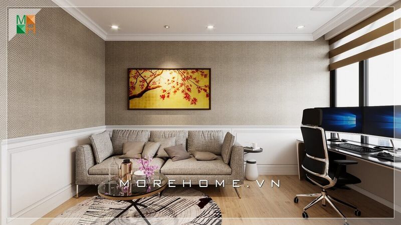 Ấn tượng với mẫu thiết kế nội thất phòng làm việc hiện đại dành cho chung cư, nhà phố, biệt thự.